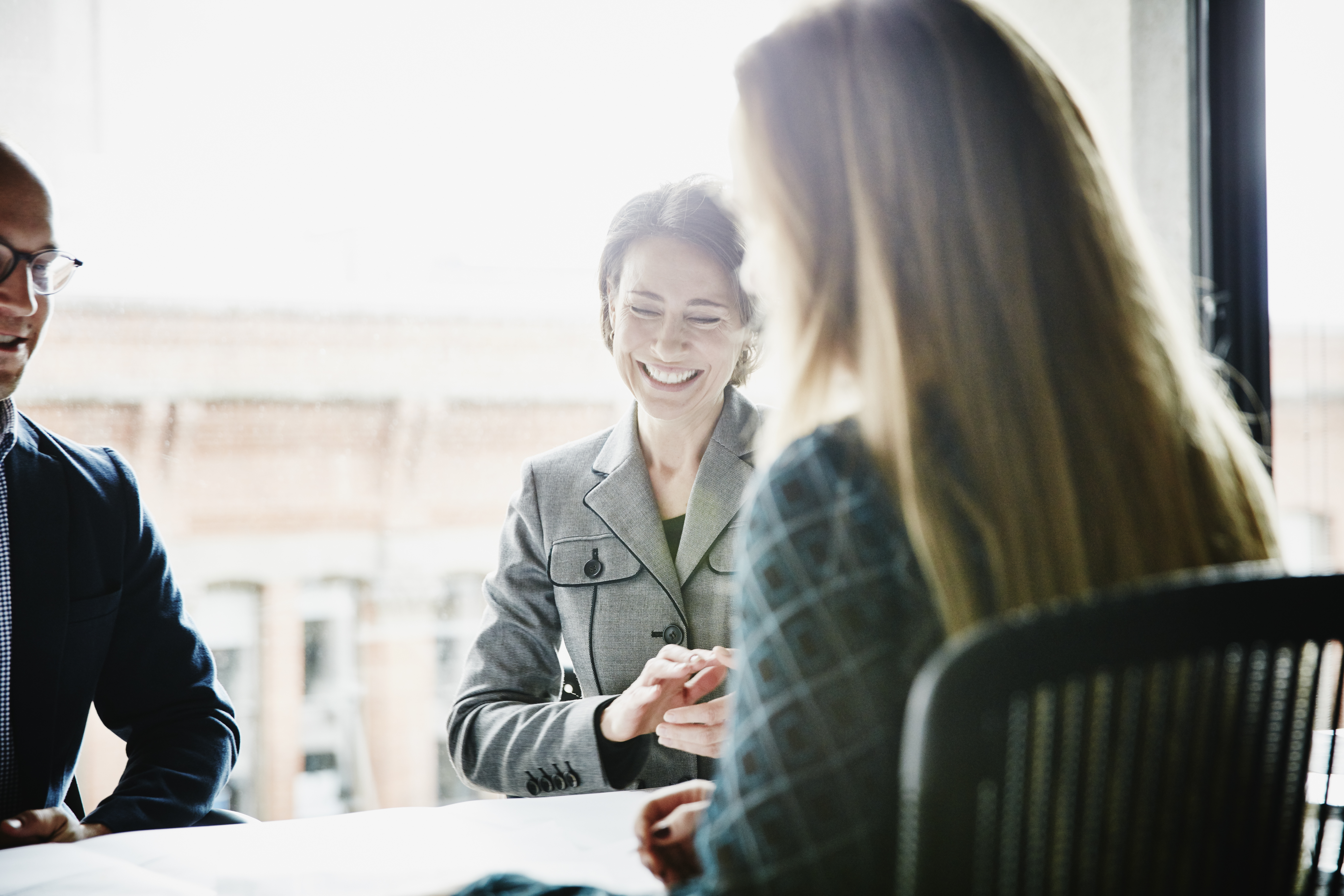 Businesswoman in team meeting at office