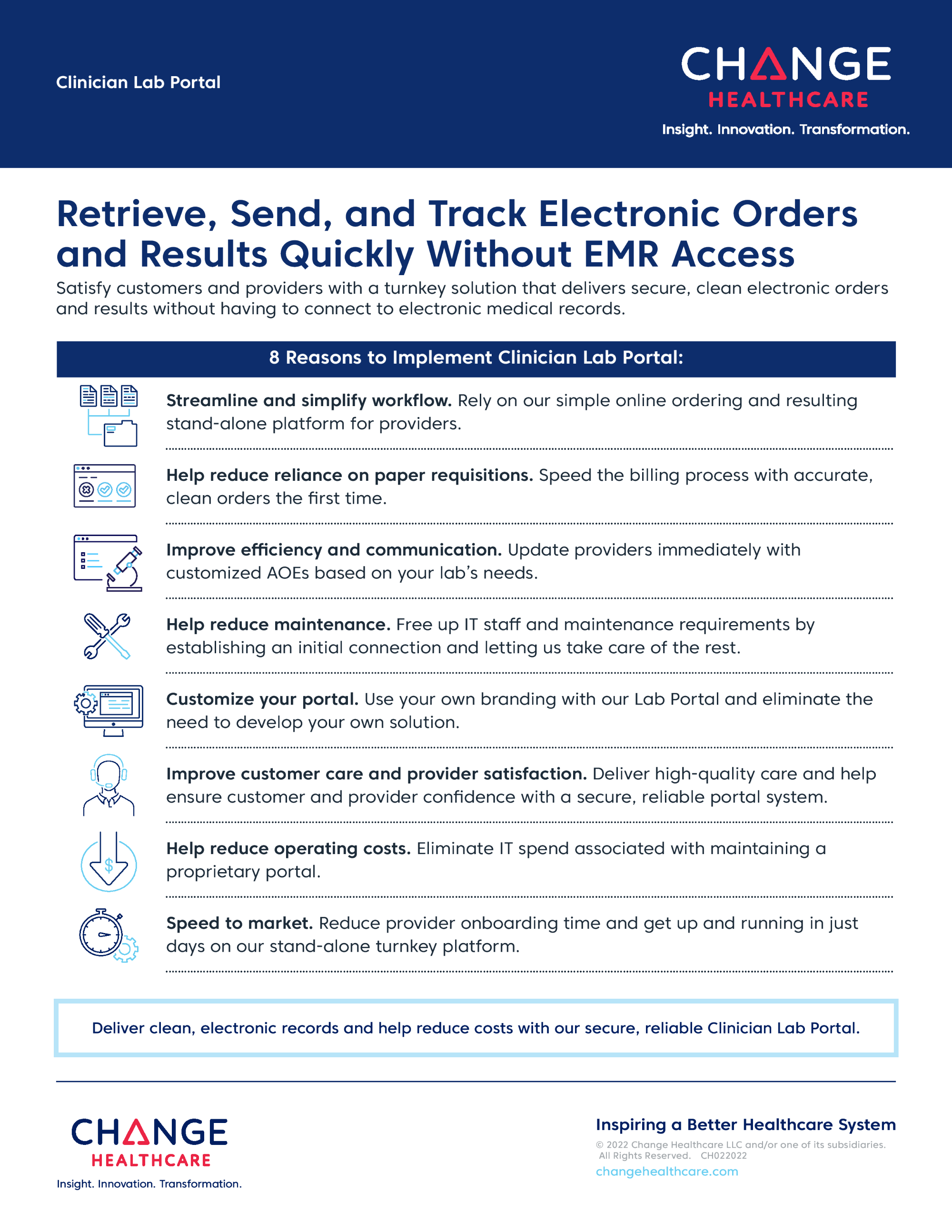 Clinical Lab Portal Fact Sheet Image